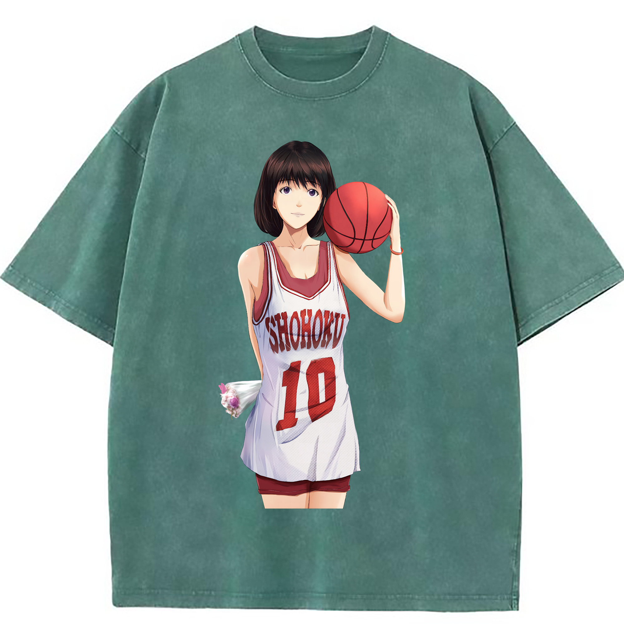 （画像用） SLAM DUNK／スラムダンク 綿100% ヴィンテージ風 半袖Tシャツ（フロントプリント）